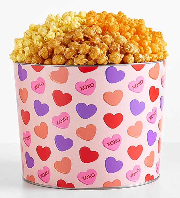 To Be Loved 2 Gallon 3 Flavor Popcorn Tin